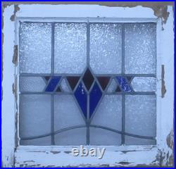 Pretty Abstract Old English Leaded Stained Glass Window 19.75 X 18.75