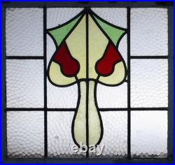 Pretty Abstract Old English Leaded Stained Glass Window 20.5' X 19.25