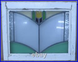 Pretty Abstract Old English Leaded Stained Glass Window 21 X 16.75