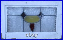 Pretty Abstract Old English Leaded Stained Glass Window 22 X 14 Pretty Abstract Old English Leaded Stained Glass Window 22 X 14