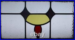 Pretty Abstract Old English Leaded Stained Glass Window 22 X 14 Pretty Abstract Old English Leaded Stained Glass Window 22 X 14