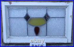 Pretty Abstract Old English Leaded Stained Glass Window 22 X 14 Pretty Abstract Old English Leaded Stained Glass Window 22 X 14