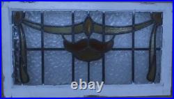 Pretty Abstract Old English Leaded Stained Glass Window Transom 30 X 16.75 Pretty Abstract Old English Leaded Stained Glass Window Transom 30 X 16.75