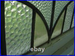 Pretty Arched Top English Rose Leaded Stained-Glass Windows 30 X 20 1/4