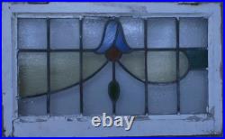 Pretty Floral Large Old English Leaded Stained Glass Window 29.25 X 18.75 Pretty Floral Large Old English Leaded Stained Glass Window 29.25 X 18.75