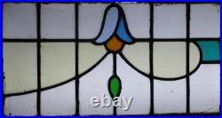 Pretty Floral Large Old English Leaded Stained Glass Window 29.25 X 18.75 Pretty Floral Large Old English Leaded Stained Glass Window 29.25 X 18.75