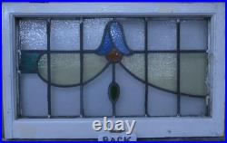 Pretty Floral Large Old English Leaded Stained Glass Window 29.25 X 18.75 Pretty Floral Large Old English Leaded Stained Glass Window 29.25 X 18.75
