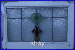 Pretty Floral Midsize Old English Leaded Stained Glass Window