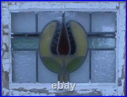 Pretty Floral Midsize Old English Leaded Stained Glass Window 24.25 X 18.5 Pretty Floral Midsize Old English Leaded Stained Glass Window 24.25 X 18.5