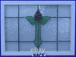 Pretty Floral Midsize Old English Leaded Stained Glass Window 26.25 X 19.5 Pretty Floral Midsize Old English Leaded Stained Glass Window 26.25 X 19.5