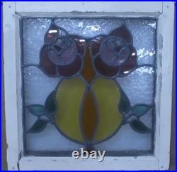 Pretty Floral Old English Leaded Stained Glass Window 16.5 X 16.75 Pretty Floral Old English Leaded Stained Glass Window 16.5 X 16.75