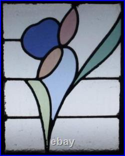 Pretty Floral Old English Leaded Stained Glass Window 16 X 19.5 Pretty Floral Old English Leaded Stained Glass Window 16 X 19.5