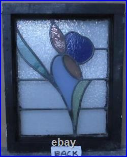 Pretty Floral Old English Leaded Stained Glass Window 16 X 19.5 Pretty Floral Old English Leaded Stained Glass Window 16 X 19.5