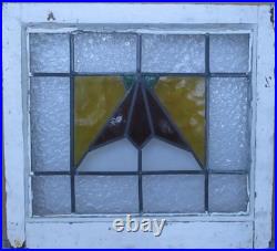 Pretty Geometric Old English Leaded Stained Glass Window 21.75 X 20 Pretty Geometric Old English Leaded Stained Glass Window 21.75 X 20