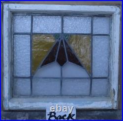 Pretty Geometric Old English Leaded Stained Glass Window 21.75 X 20 Pretty Geometric Old English Leaded Stained Glass Window 21.75 X 20