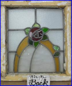 Pretty Mackintosh Old English Leaded Stained Glass Window 17.25 X 20.25