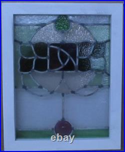 Pretty Mackintosh Rose Old English Leaded Stained Glass Window 15.75 X 19.5 Pretty Mackintosh Rose Old English Leaded Stained Glass Window 15.75 X 19.5