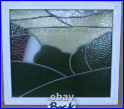 Pretty Scene Old English Leaded Stained Glass Window 22 X 19.5