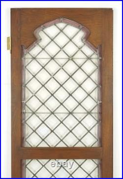 Reclaimed Tudor Chestnut Leaded Glass Casement Window Door