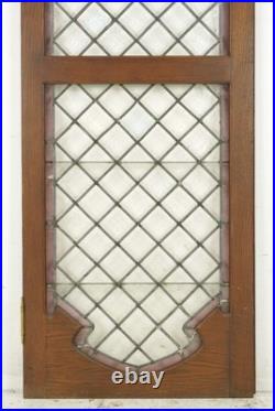 Reclaimed Tudor Chestnut Leaded Glass Casement Window Door