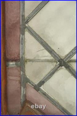 Reclaimed Tudor Chestnut Leaded Glass Casement Window Door