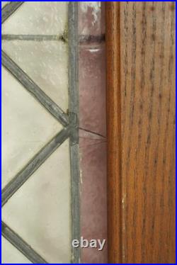 Reclaimed Tudor Chestnut Leaded Glass Casement Window Door