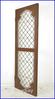Reclaimed Tudor Chestnut Leaded Glass Casement Window Door