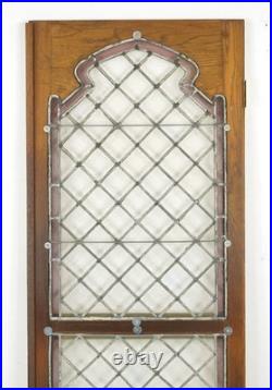Reclaimed Tudor Chestnut Leaded Glass Casement Window Door