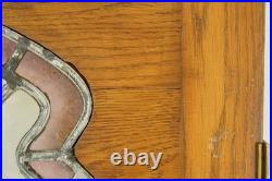 Reclaimed Tudor Chestnut Leaded Glass Casement Window Door