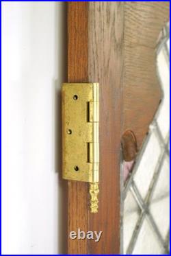 Reclaimed Tudor Chestnut Leaded Glass Casement Window Door