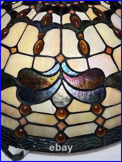 Reproduction Tiffany Style Leaded Glass Ceiling Lamp Shade
