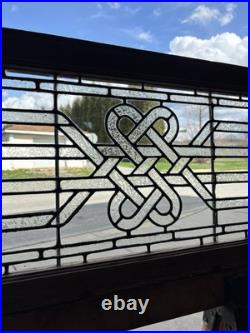 Restored Antique Stained Glass Transom Window 48 X 18 Architectural Salvage Restored Antique Stained Glass Transom Window 48 X 18 Architectural Salvage