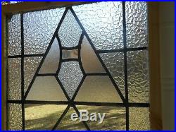 SA38 Lovely Older Tall & Slim English Leaded Glass Window Reframed 2 Available