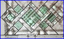 SALE 20% Off ´`-Stained Beveled Glass Window Panel, 22.5x14.5 Ready to Hang