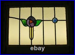 SET OF 3 OLD ENGLISH LEADED STAINED GLASS WINDOWS Lovely Roses 24.5 x 18.5each