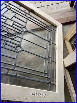 SG3705 Antique Leaded Glass Arch Window 29.5 X 29.5 Newframe