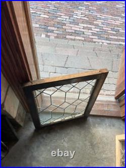 SG4481 antique leaded glass geometric window 24.5 x 29.5 SG4481 antique leaded glass geometric window 24.5 x 29.5