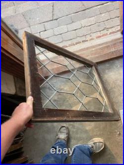 SG4481 antique leaded glass geometric window 24.5 x 29.5 SG4481 antique leaded glass geometric window 24.5 x 29.5