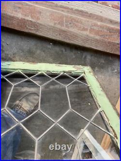 SG4481 antique leaded glass geometric window 24.5 x 29.5 SG4481 antique leaded glass geometric window 24.5 x 29.5