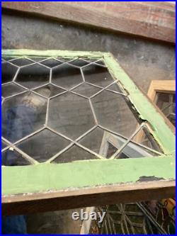 SG4481 antique leaded glass geometric window 24.5 x 29.5 SG4481 antique leaded glass geometric window 24.5 x 29.5