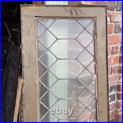 SG4557 antique leaded glass Transom Window 17 x 64.5