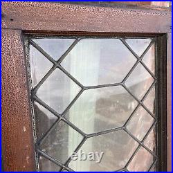 SG4557 antique leaded glass Transom Window 17 x 64.5