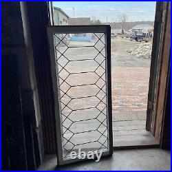 SG4667 Antique leaded glass Transom Window 19.25 x 44
