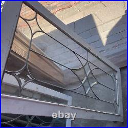 SG4748 2 av price each antique beveled and leaded glass window 20 x 47.75