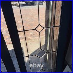 SG4750 2 av Price each antique leaded glass Transom Window 19 x 52