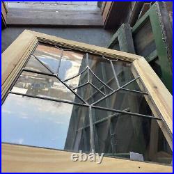 SG4867 antique leaded glass window 17.75 x 21