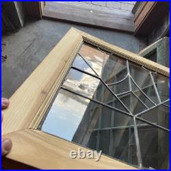 SG4867 antique leaded glass window 17.75 x 21
