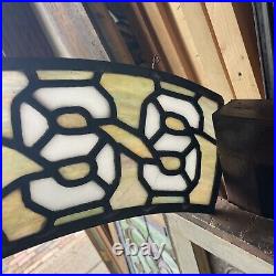 SG5048 Antique leaded glass Arch Window holiness 32 x 10 SG5048 Antique leaded glass Arch Window holiness 32 x 10