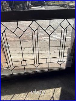 SG5143 Antique Deco Leaded glass Transom Window 25 x 34.5
