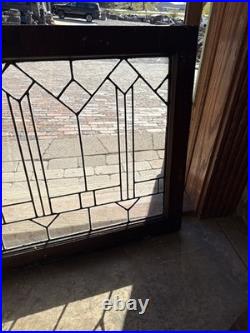 SG5143 Antique Deco Leaded glass Transom Window 25 x 34.5
